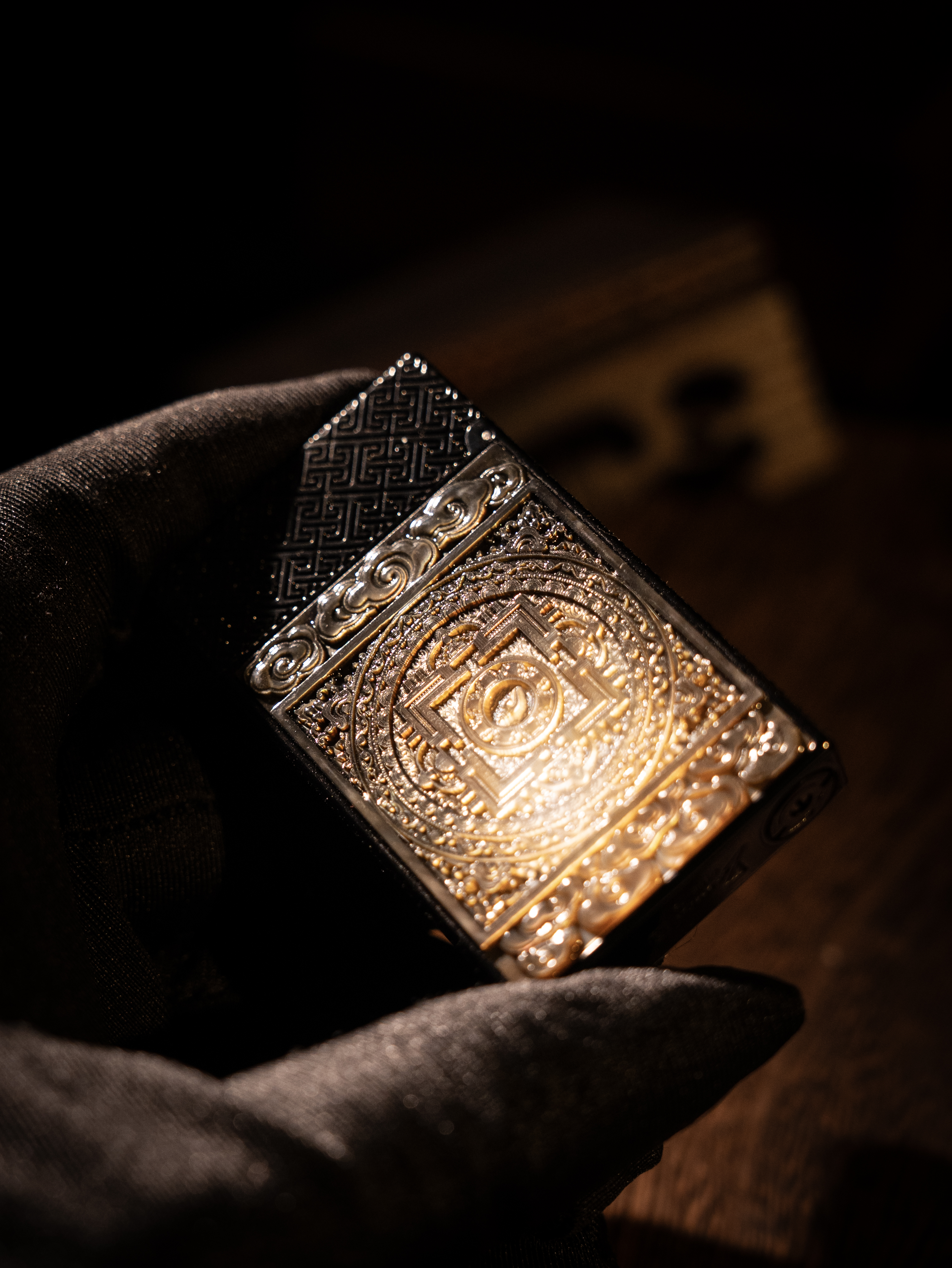 BUNCH "BLACK JAMBHALA 2.0" | Genuine Mother of Pearl Relief | Iconic Resonant "Ping" | Solid Brass Wealth Totem