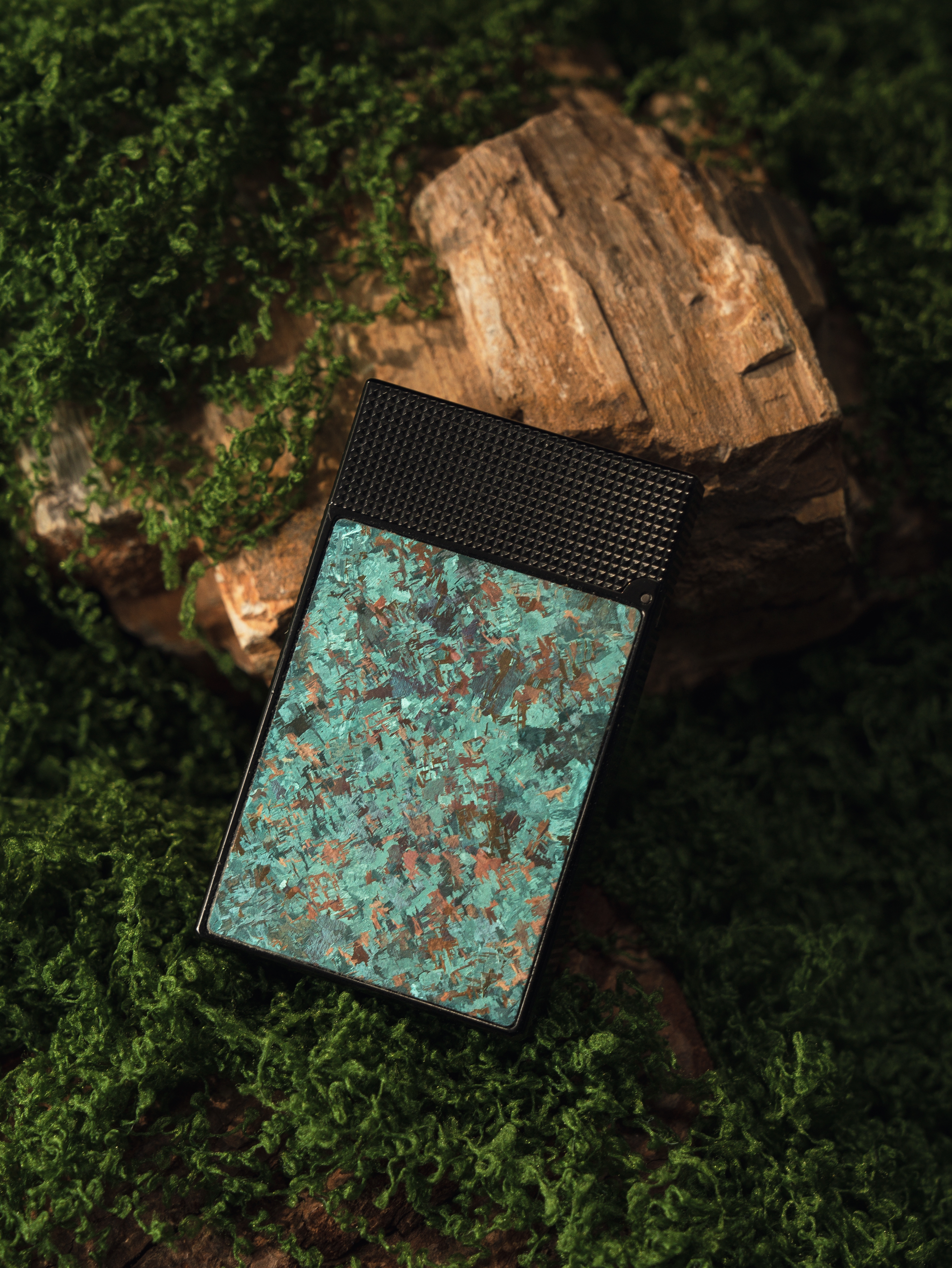 BUNCH "FOREST IMPRESSION" | Grade 5 Titanium Alloy Inlay | Nature-Inspired Industrial Design | Solid Integrated Brass Core