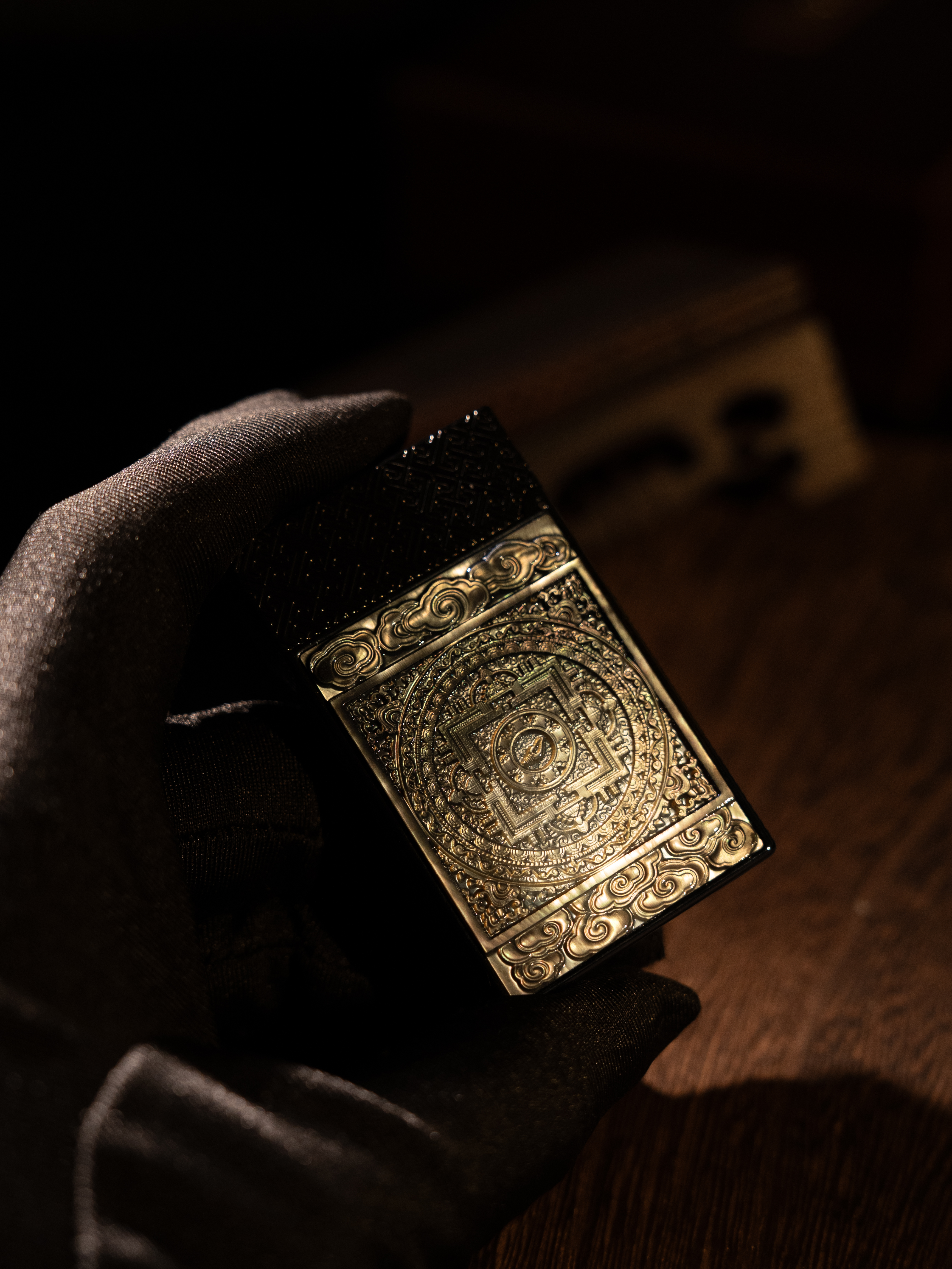 BUNCH "BLACK JAMBHALA 2.0" | Genuine Mother of Pearl Relief | Iconic Resonant "Ping" | Solid Brass Wealth Totem