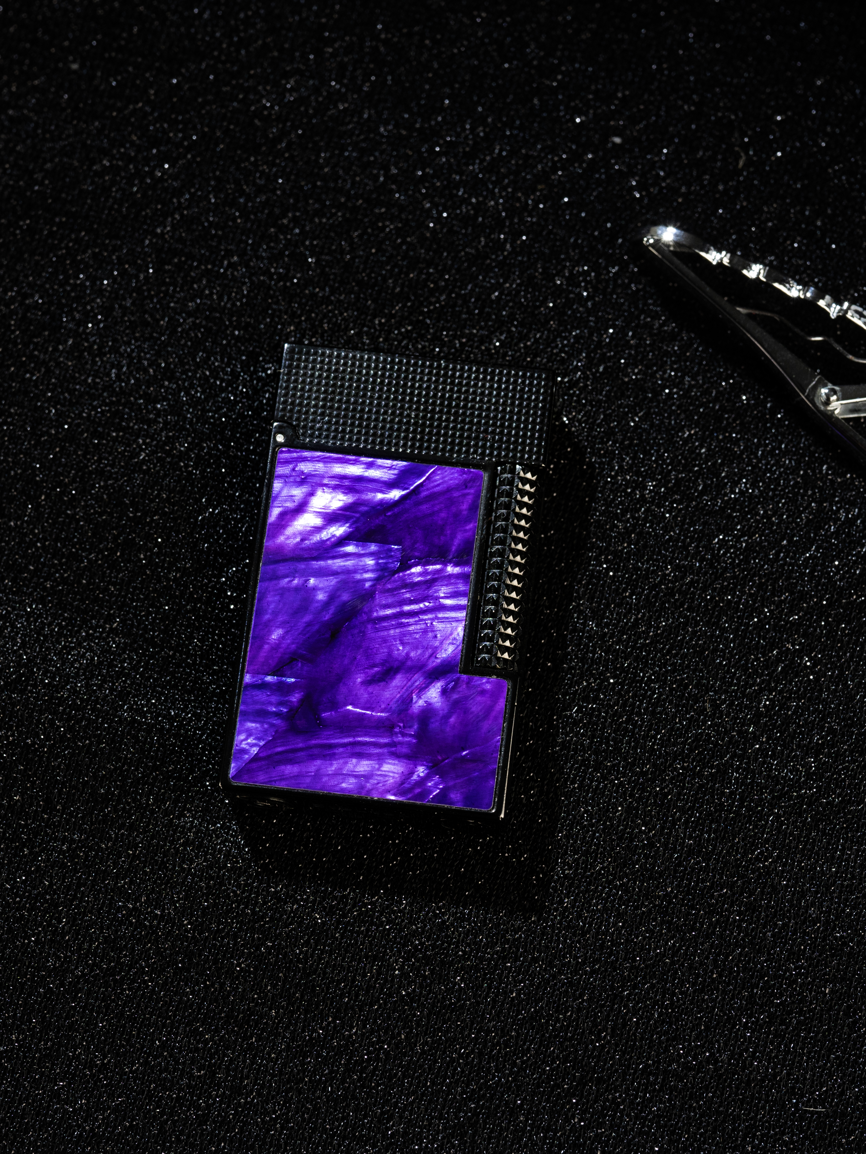 BUNCH "PURPLE CLOUD" | Mystical Raden Mother of Pearl Inlay | Iconic Resonant "Ping" | Solid Integrated Brass Core