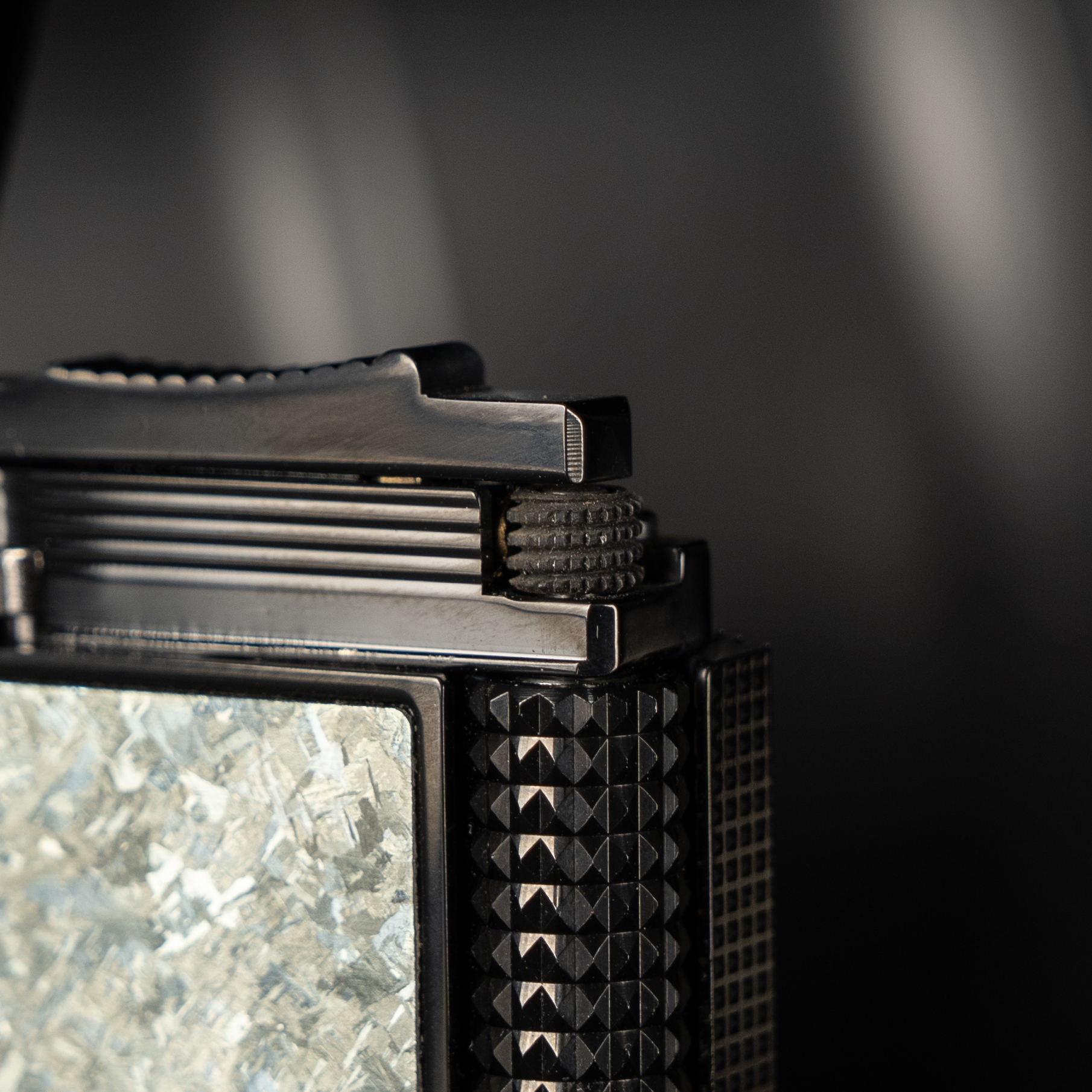 BUNCH "SPACETIME IMPRESSION" | Multi-Layer Titanium Alloy Inlay | Futuristic Geometric Design | Solid Integrated Brass Core