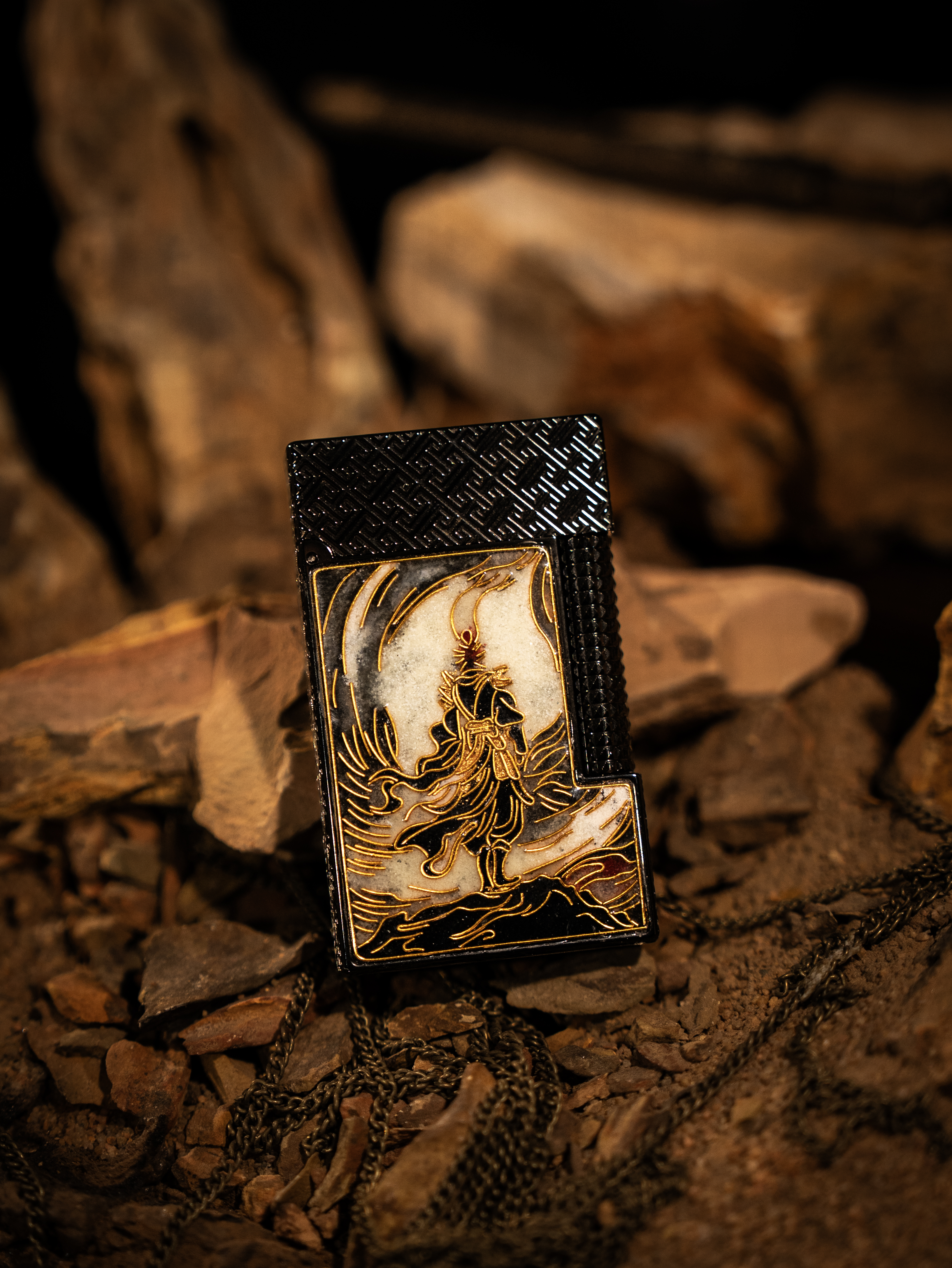 BUNCH "THE BITTER SEA" | Luminous Cloisonné Enamel Fine Art Lighter