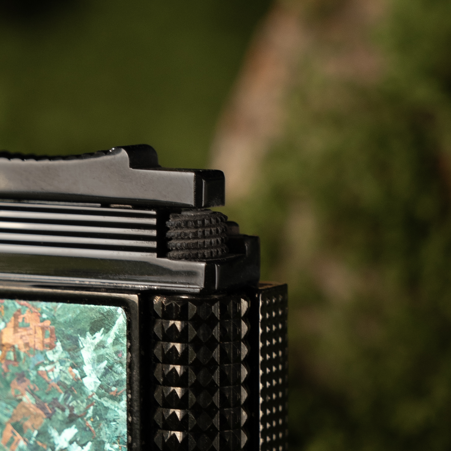 BUNCH "FOREST IMPRESSION" | Grade 5 Titanium Alloy Inlay | Nature-Inspired Industrial Design | Solid Integrated Brass Core