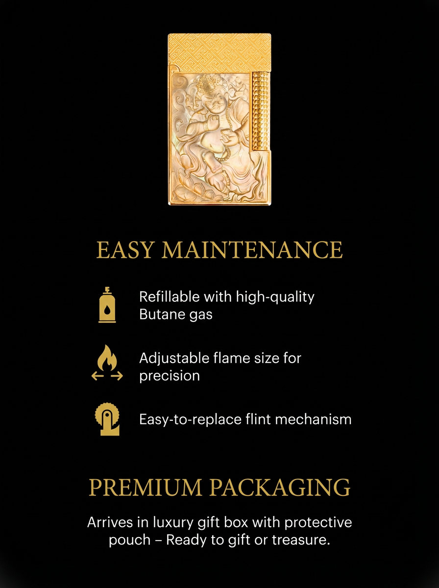 BUNCH "JAMBHALA - YELLOW WEALTH GOD" | Mother-of-Pearl Relief Art | Iconic Resonant "Ping" | Solid Integrated Brass Core