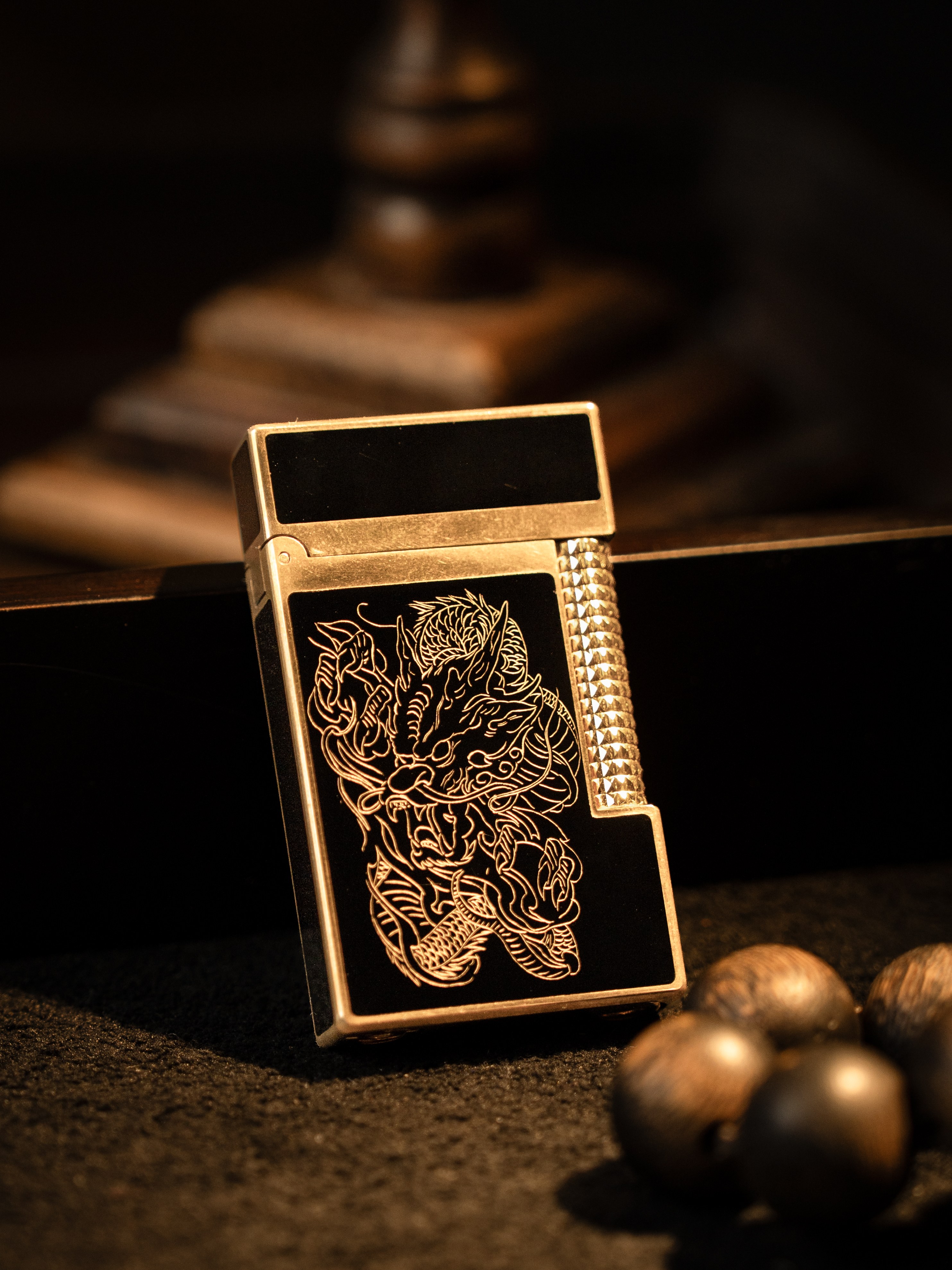 BUNCH "DRAGON & TIGER" | Collector Presentation Set | Luxury Lighter