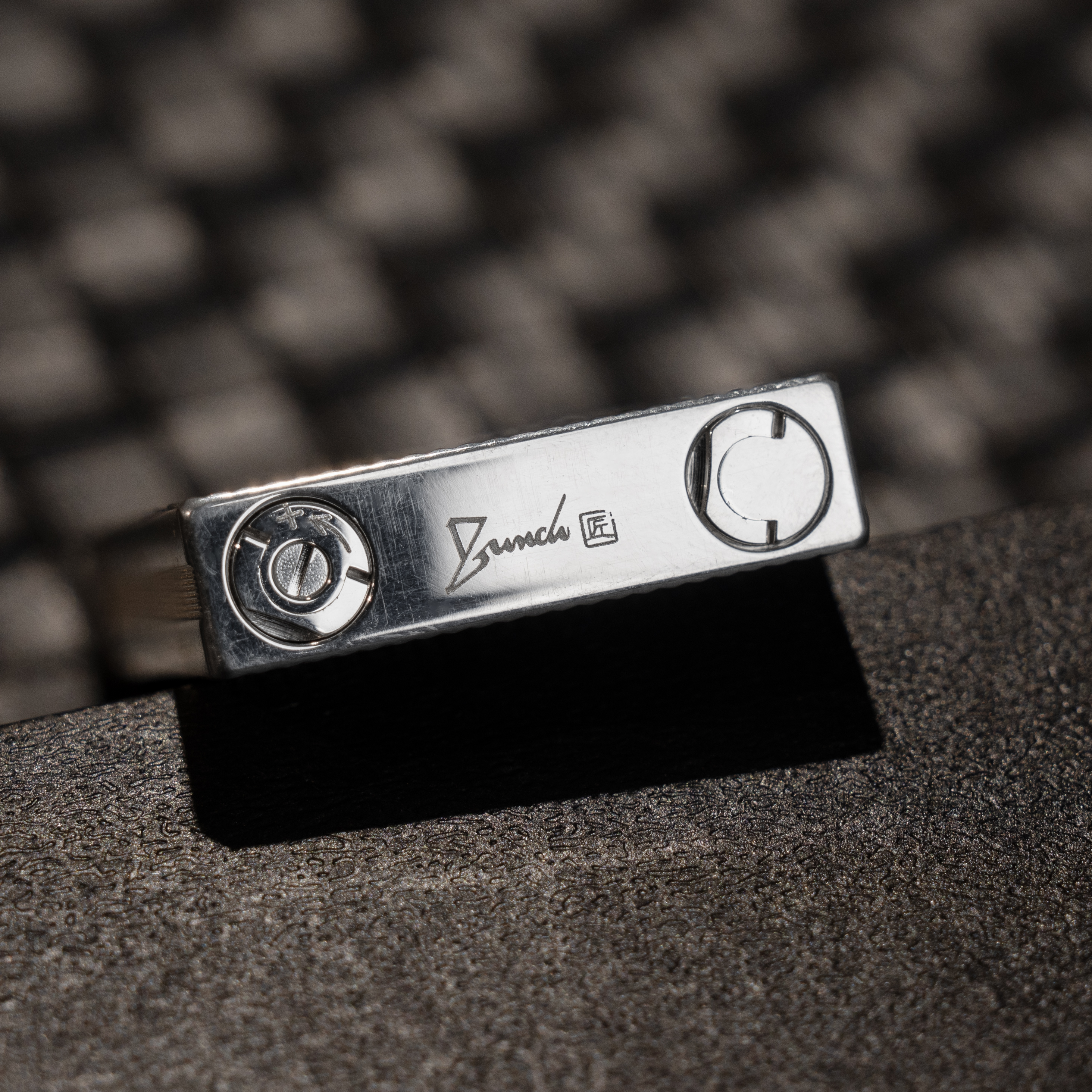 BUNCH "DEBONAIR" | Ultra-Slim 8.6mm Profile | S925 Sterling Silver Plated | Iconic Resonant "Ping" | Solid Brass Core