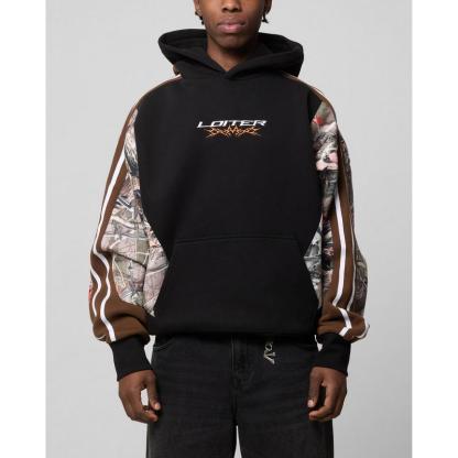 Loiter Hunter Patchwork Hoodie Real Tree Camo