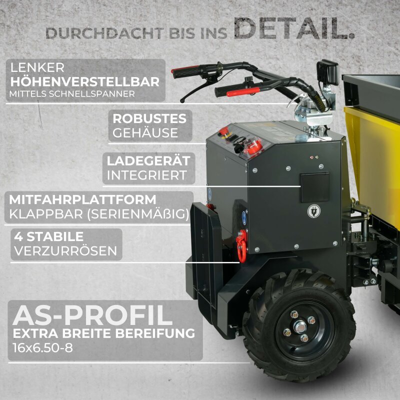 Electric wheelbarrow - mini dumper