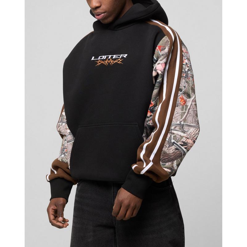 Loiter Hunter Patchwork Hoodie Real Tree Camo