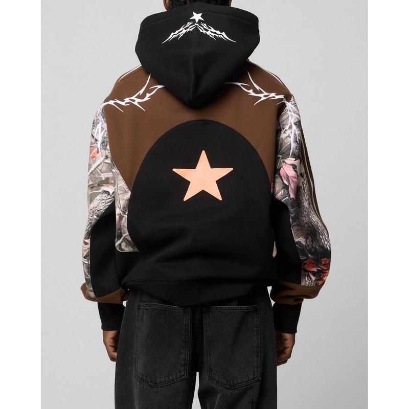 Loiter Hunter Patchwork Hoodie Real Tree Camo