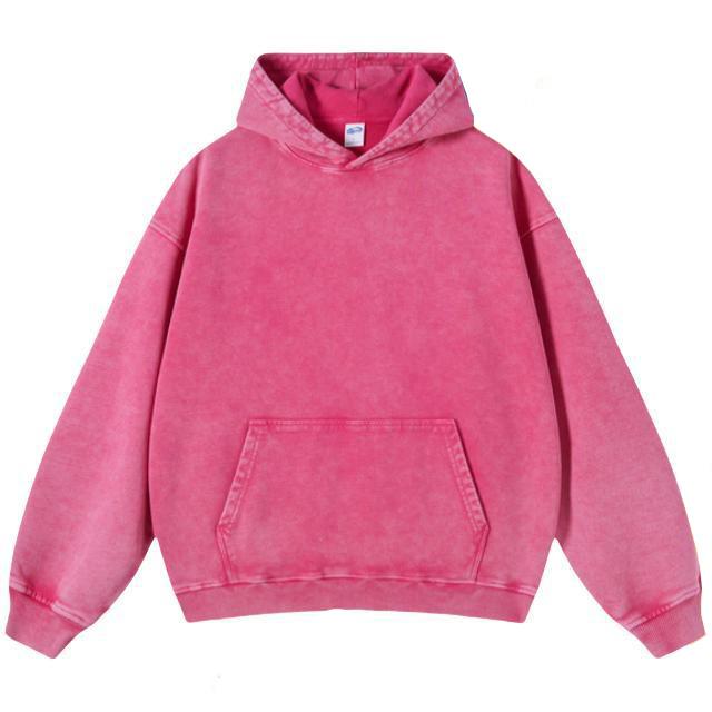 2 Pack Acid Wash Hoodie Oversized Vintage Unisex Heavy Weight Hoodie with Pockets for Men Women Couples Distressed Look Medium