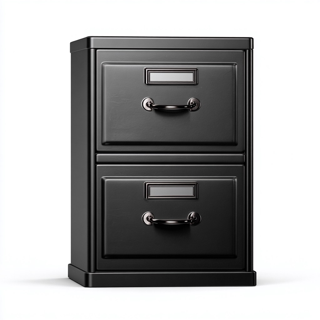 Armoire de bureau - métal - 44x55x78 cm - noir - design industriel-Casagetlab