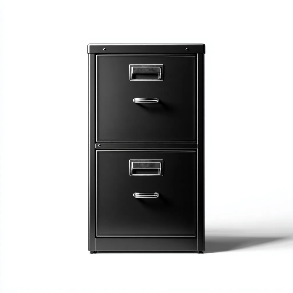 Armoire de bureau - métal - 45x56x80 cm - noir - design industriel-Casagetlab
