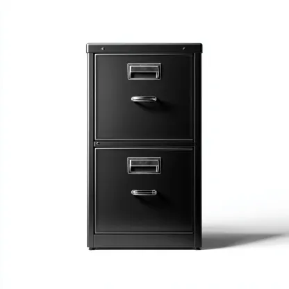 Armoire de bureau - métal - 45x56x80 cm - noir - design industriel-Casagetlab