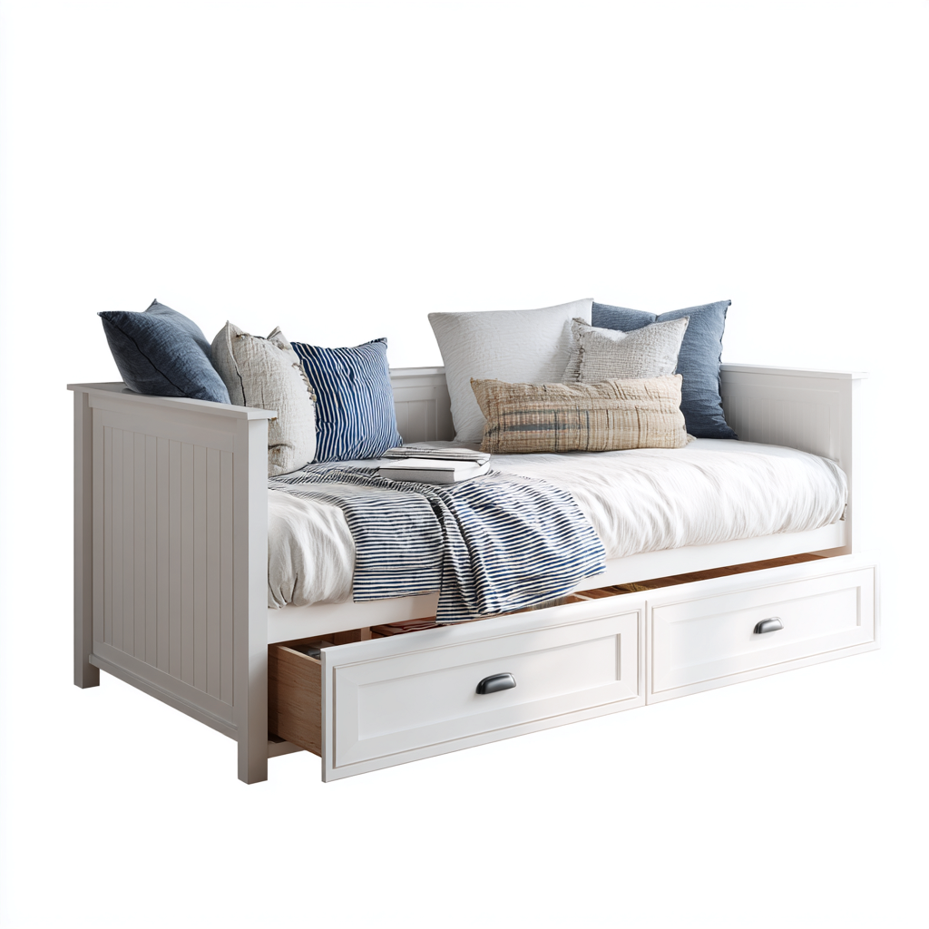 Canapé lit-bois-tissu-210x102x94 cm-blanc-style contemporain-Casagetlab