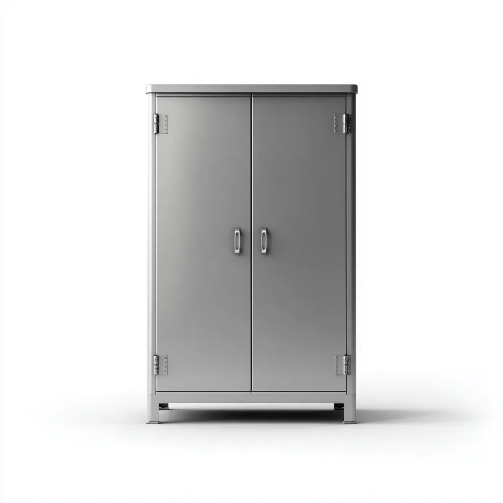 Armoire de bureau - métal - 92x46x182 cm - gris - design industriel-Casagetlab