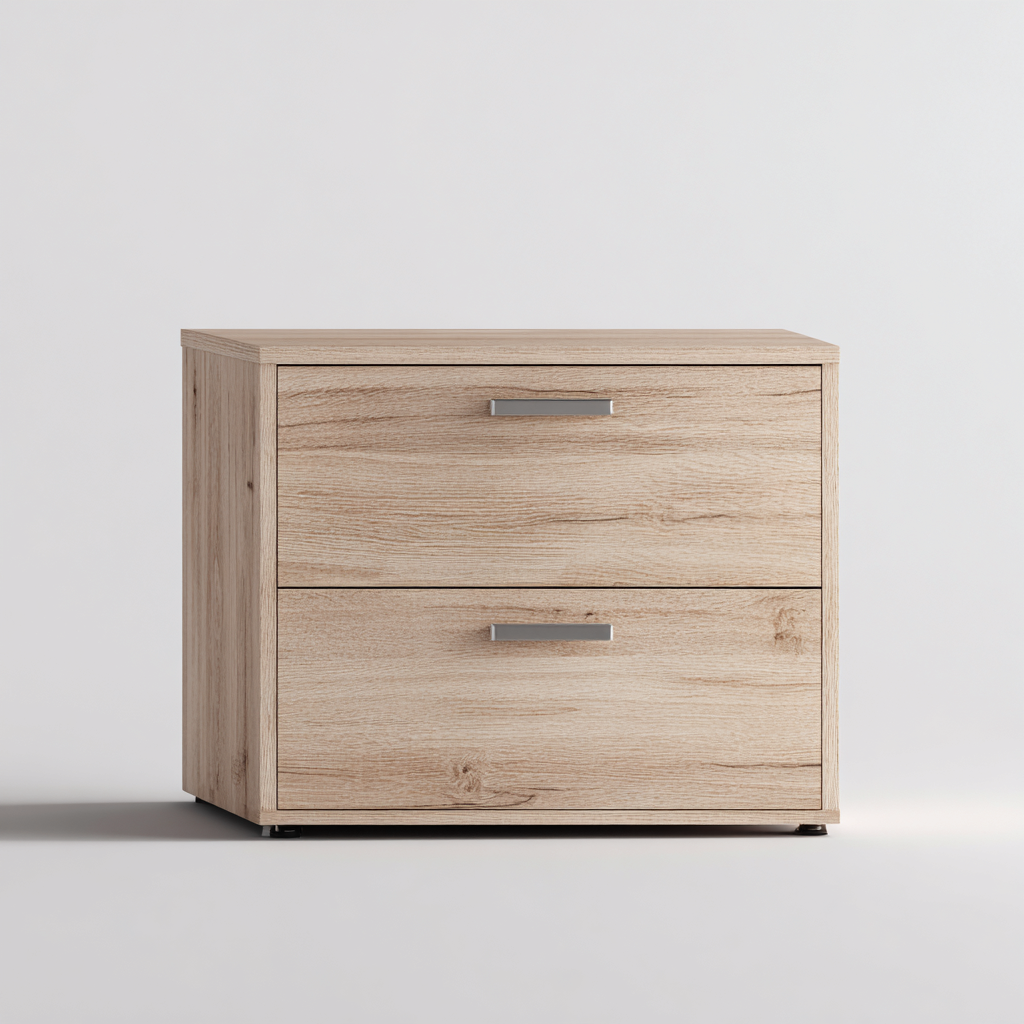 Armoire de bureau - bois - 80x45x62 cm - chêne clair - design moderne-Casagetlab