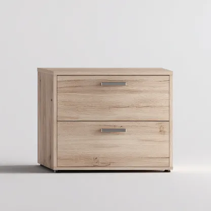 Armoire de bureau - bois - 80x45x62 cm - chêne clair - design moderne-Casagetlab