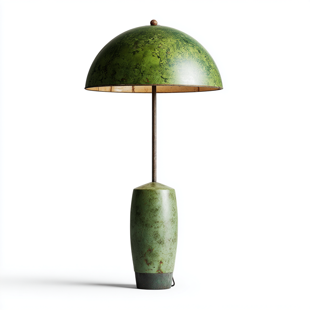 Lampadaire - métal - 32x32x150 cm - vert - style vintage-Casagetlab