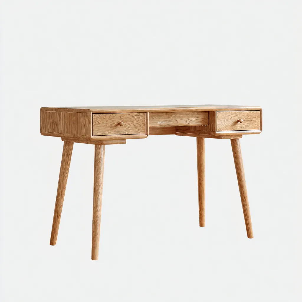 Bureau - bois - 118x52x76 cm - bois clair - style scandinave-Casagetlab