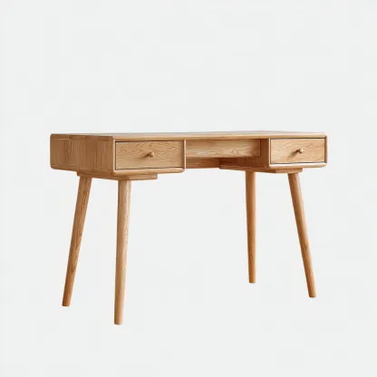 Bureau - bois - 118x52x76 cm - bois clair - style scandinave-Casagetlab