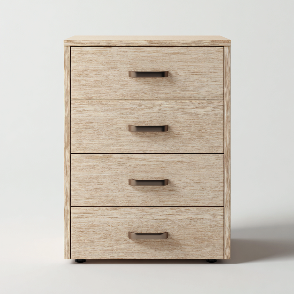 Armoire de bureau - bois - 48x60x104 cm - chêne clair - design moderne-Casagetlab