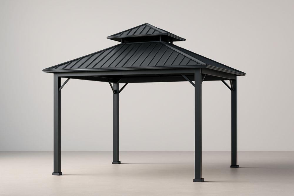 Gazebo in Metallo Nero