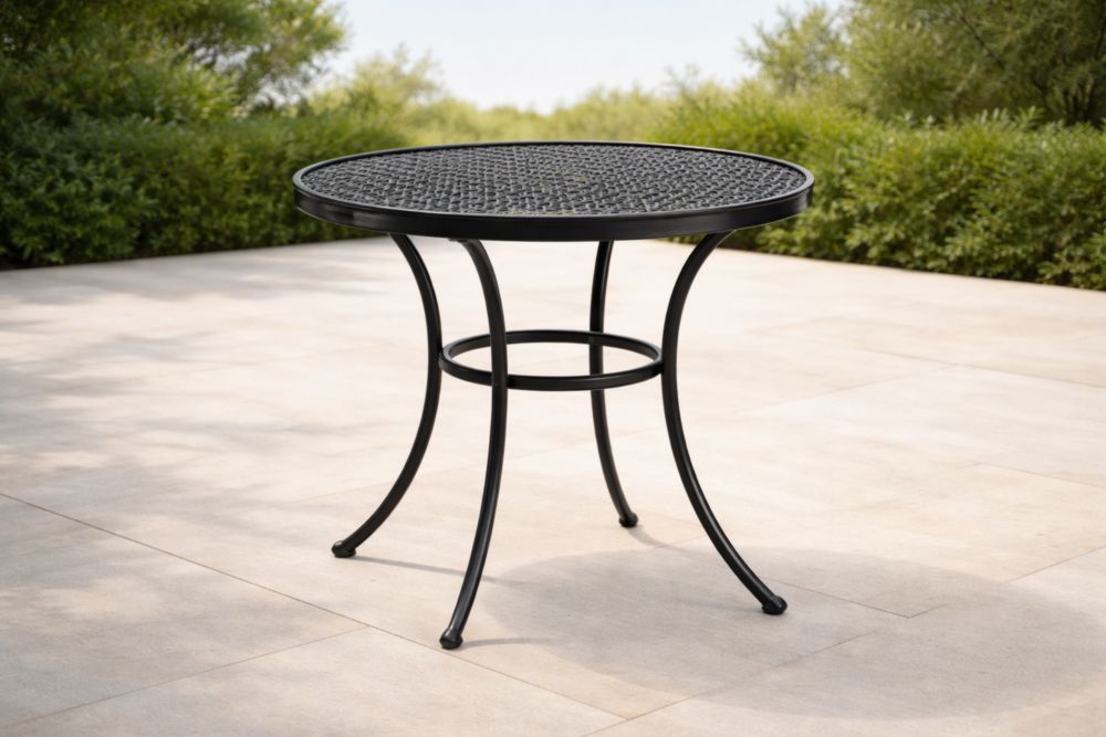 Tavolo Rotondo Metallo Nero