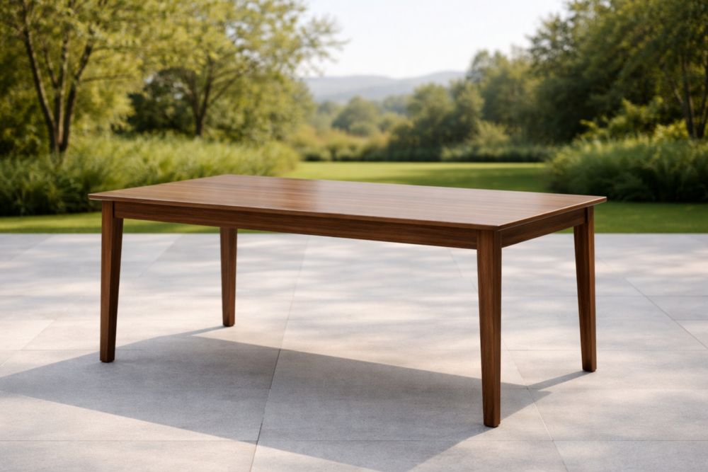 Tavolo da Giardino Rettangolare in Legno 180x90x75 cm