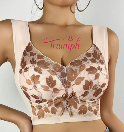 Triumph - 3 piese. 💥Sutien fără fir cu acoperire completă cu imprimeu floral