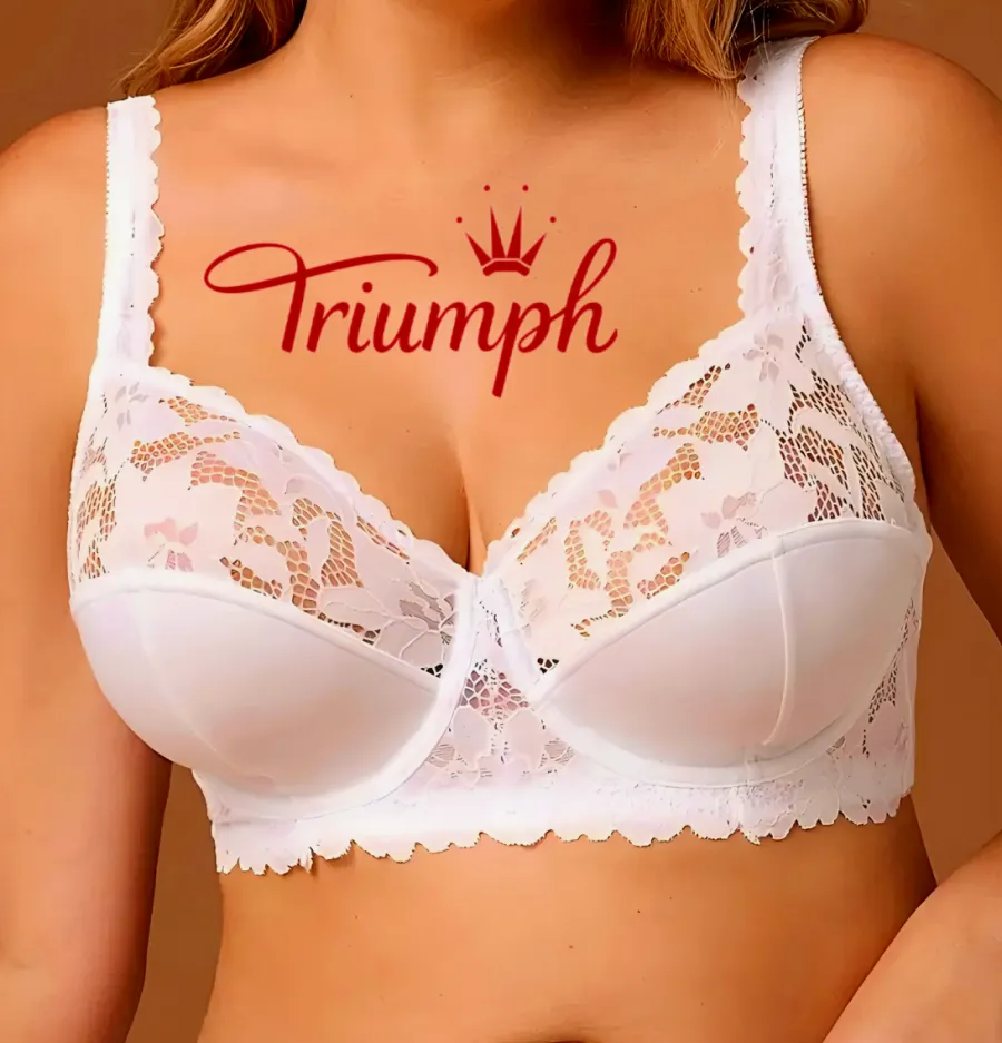Triumph-3 bucăți 💫Sutien sexy din dantelă cu broderie florală