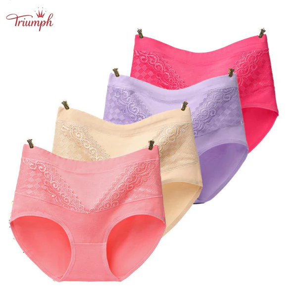 Triumph - 🎀Set sutien din bumbac din 4 piese, control burtă, ridicare feselor
