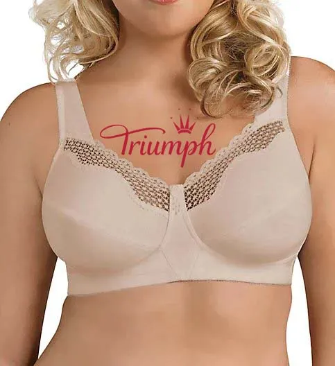 Triumph❤ (3 bucăți) SUtien FĂRĂ FĂRĂ DIN BUMBAC CU FORMA EXCEPȚIONALĂ