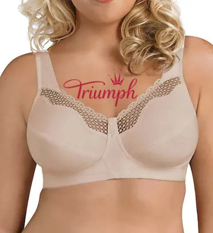 Triumph❤ (3 bucăți) SUtien FĂRĂ FĂRĂ DIN BUMBAC CU FORMA EXCEPȚIONALĂ