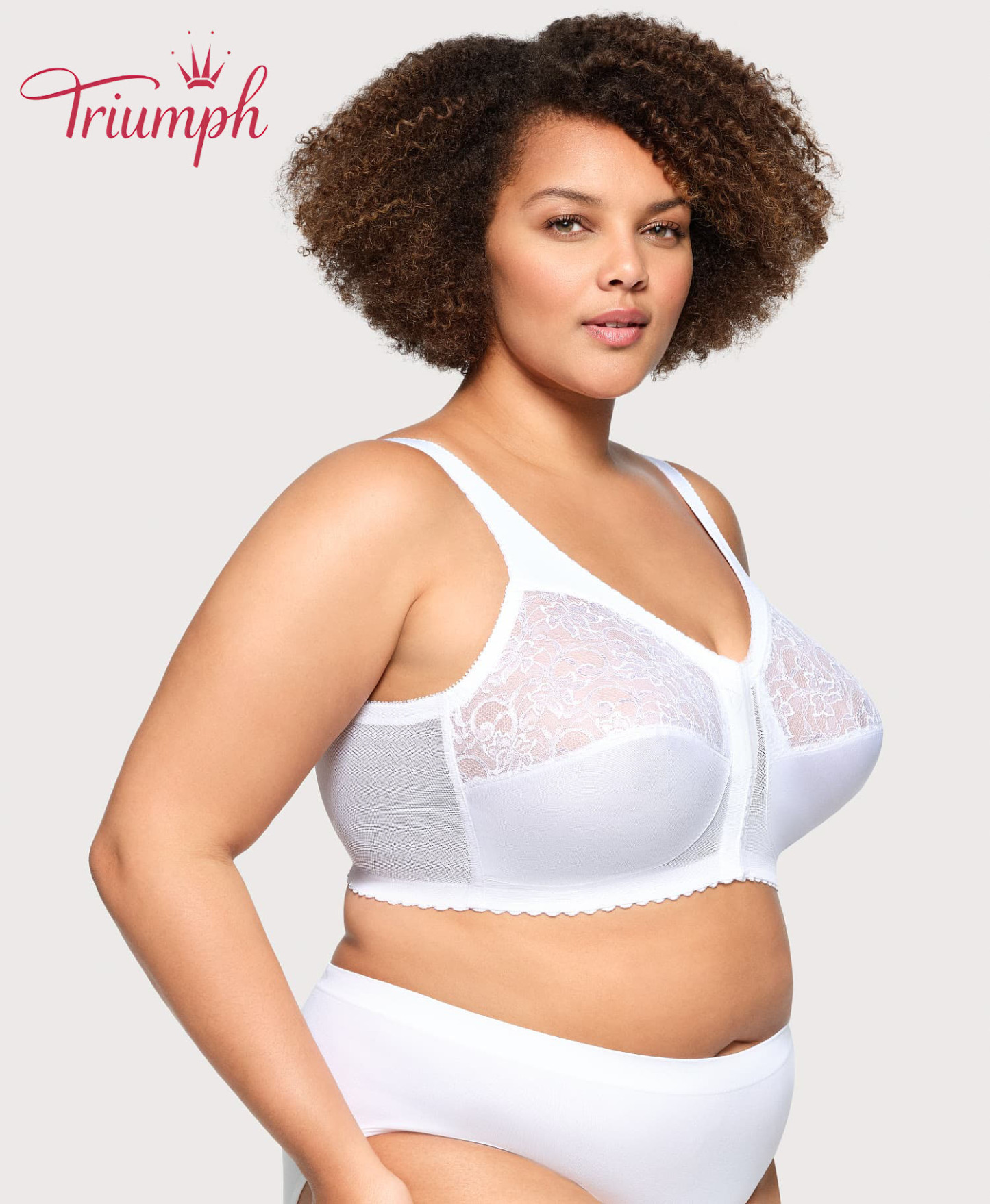 Triumph - 3 bucăți.🙌Sutien mărime mare, cel mai bine vândut, cu închidere frontală