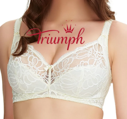 Triumph🎄 (3 bucăți) sutien din dantelă brodat floral