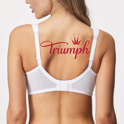 Triumph❤ (3 bucăți) Mână tricotate confortabil dantelă moale plus dimensiunea sutien