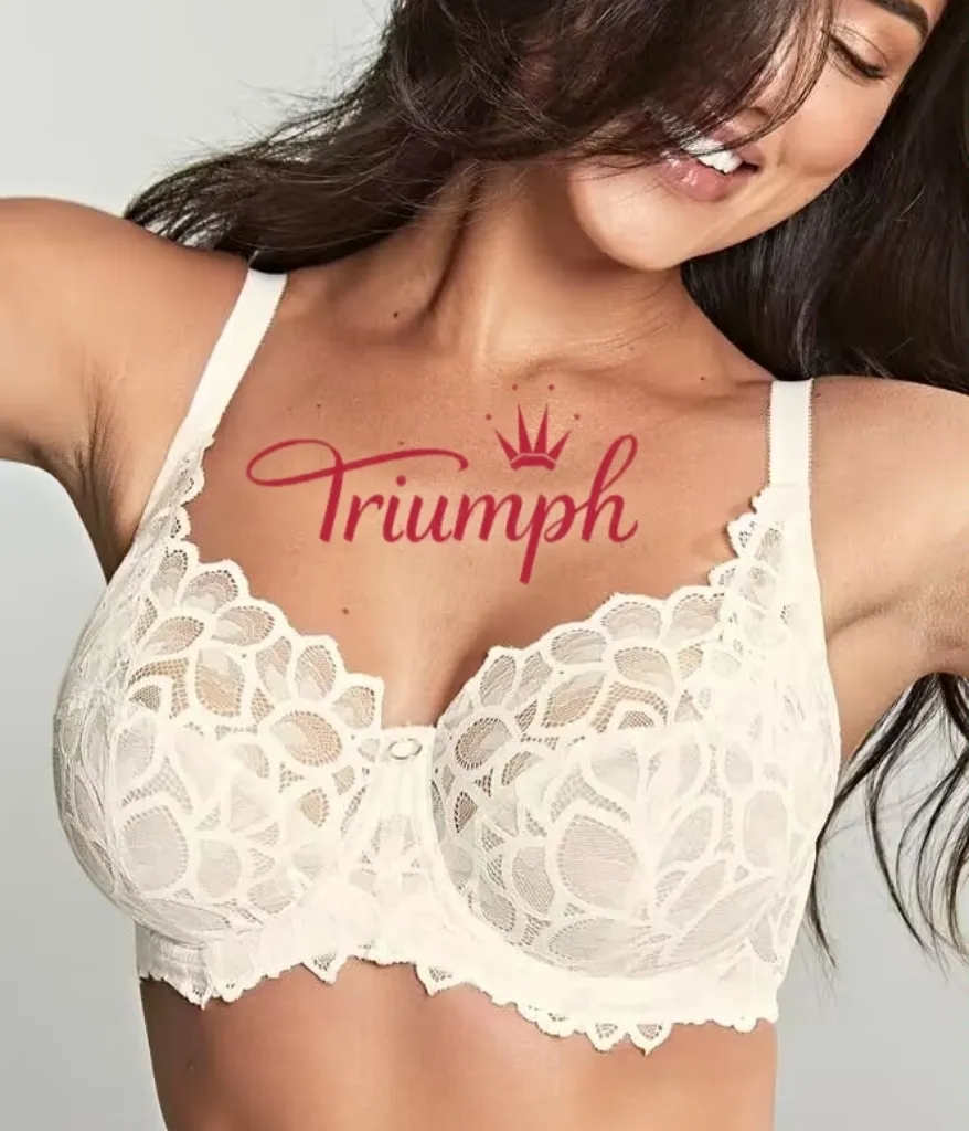 Triumph🎄 (3 bucăți) Cel mai bine vândut sutien romantic din dantelă din 2024