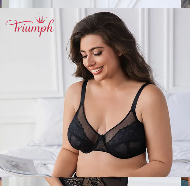 Triumph-(3 bucăți)👙Cel mai bine vândut sutien din dantelă