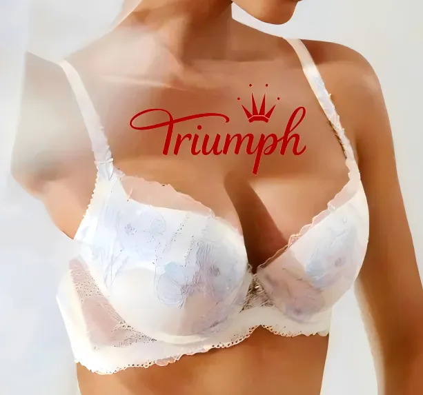 Triumph🎄 (3 bucăți) Sutien ultra-subțire floral romantic
