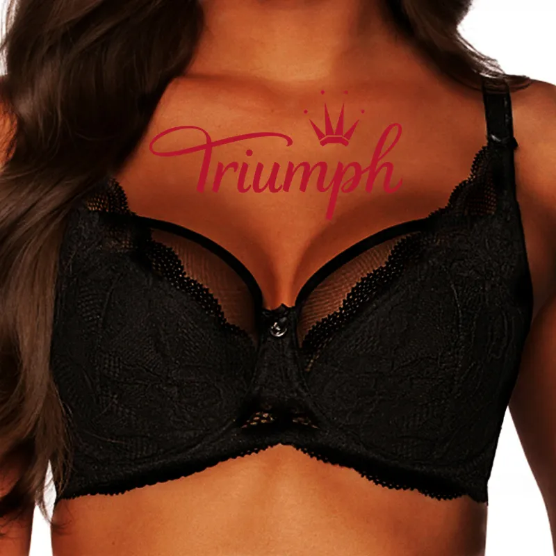 Triumph❤ (3 bucăți) Sutien sexy cu dantelă ultra subțire