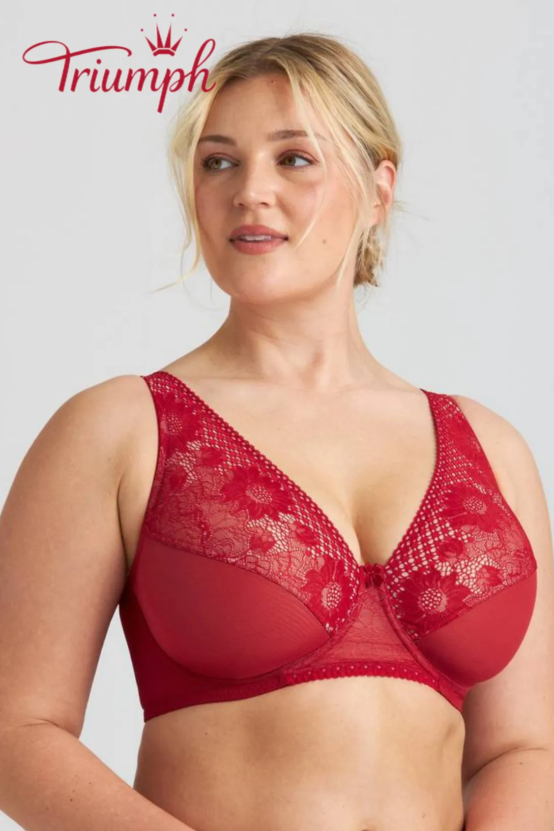 Triumph💕 (3 bucăți) Sutien sexy din dantelă