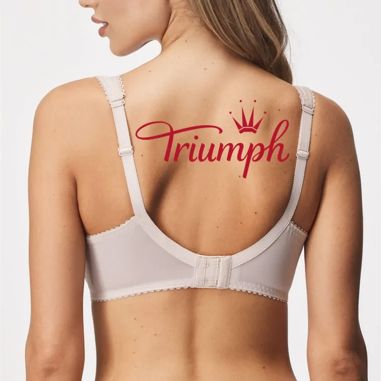 Triumph❤ (3 bucăți) Mână tricotate confortabil dantelă moale plus dimensiunea sutien