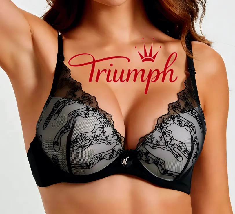 Triumph🎄 (3 bucăți) sutien sexy din dantela