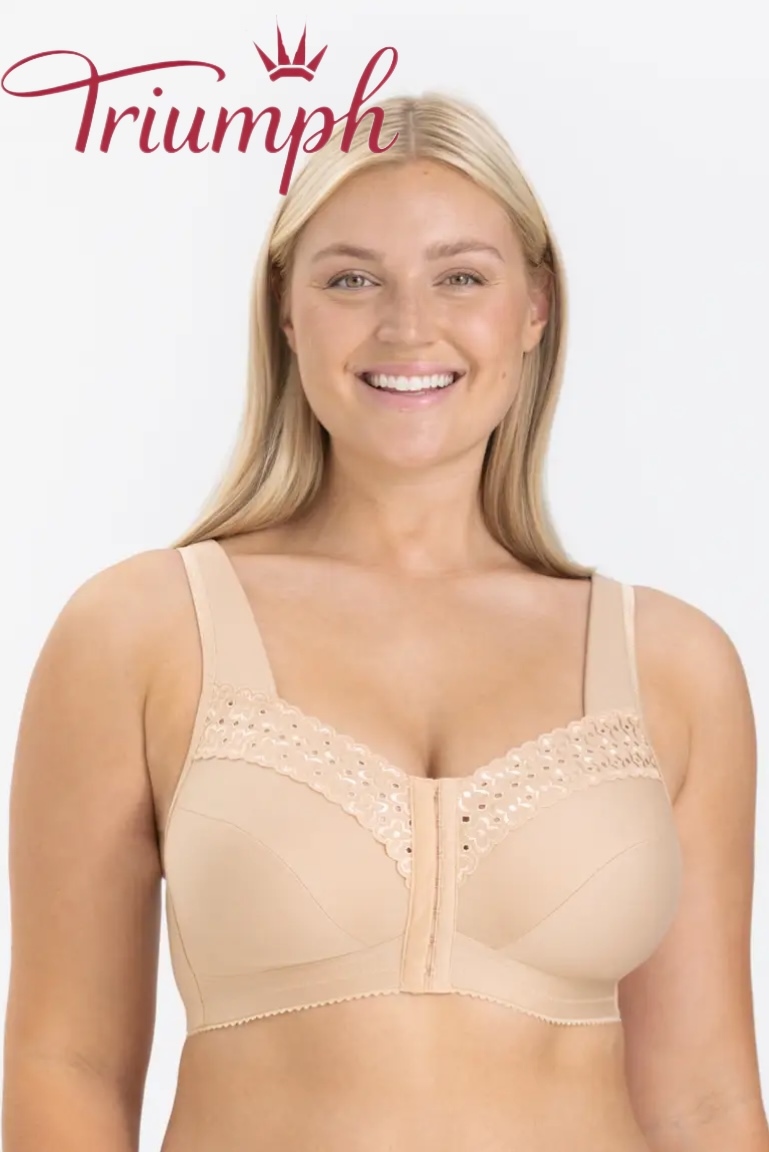 Triumph - 3 bucăți.❤️‍🔥Sutien sexy cu broderie florală și nasturi frontali