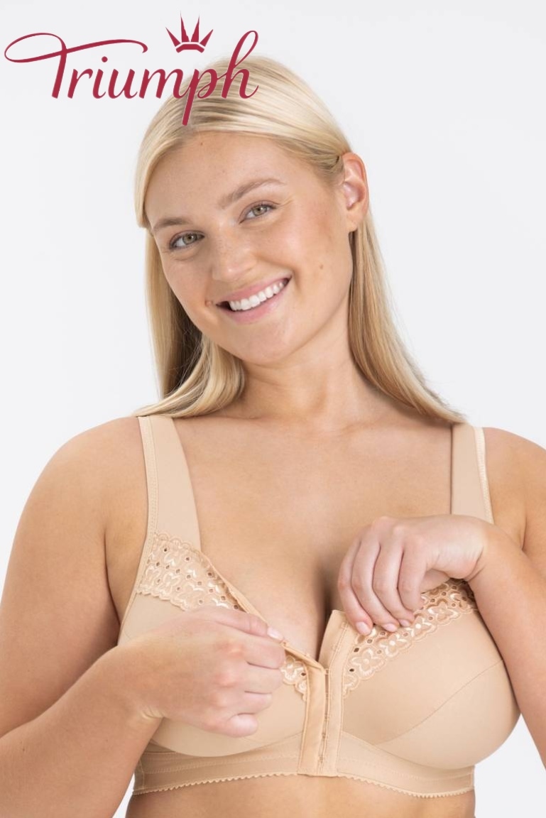 Triumph - 3 bucăți.❤️‍🔥Sutien sexy cu broderie florală și nasturi frontali