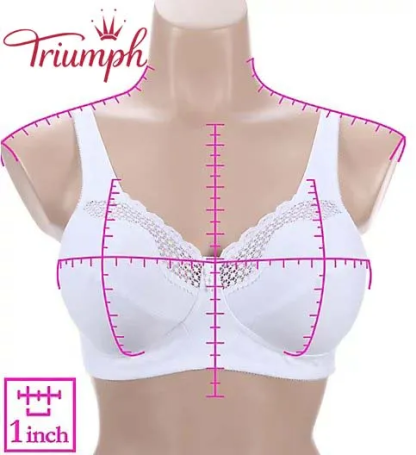 Triumph❤ (3 bucăți) SUtien FĂRĂ FĂRĂ DIN BUMBAC CU FORMA EXCEPȚIONALĂ