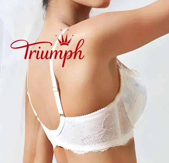 Triumph🎄 (3 bucăți) Sutien ultra-subțire floral romantic