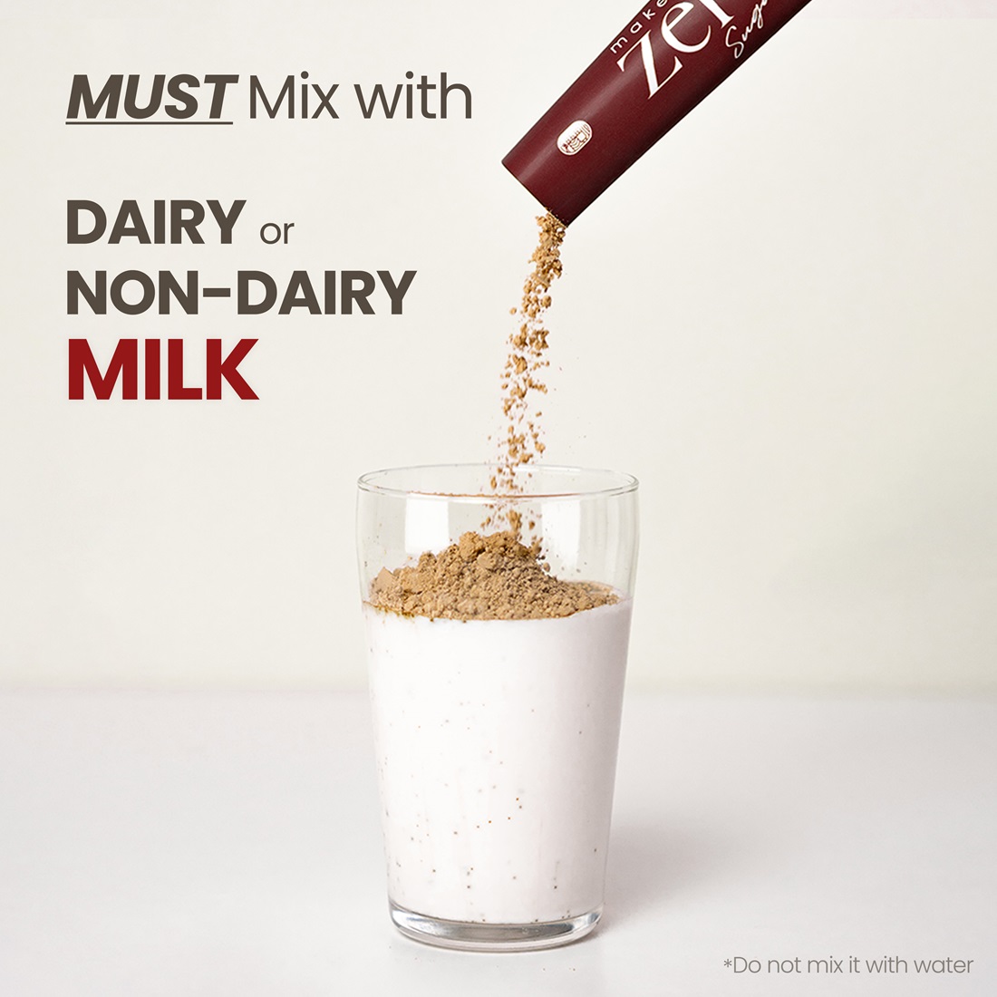 Make Latte Milk Tea Latte Powder Mix Zero Sugar 10 Sticks (4.23 Ounces)