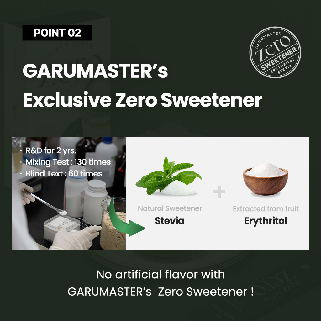 Make Latte Jeju Matcha Latte Mix Zero Sugar 10 Sticks (4.23 Ounces)